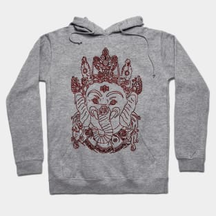 गणेश ganesh indian elephant hindu Hoodie